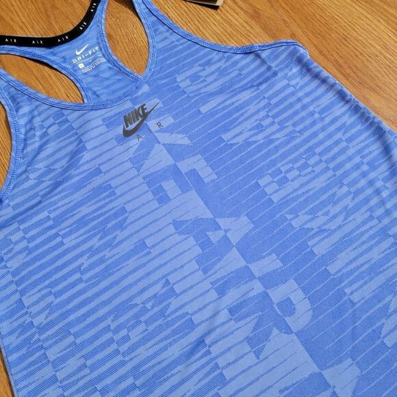 Nike Air Max Vapormax Women's Running Tank Top Dri-Fit Shirt Blue Breathable New - Picture 2 of 5